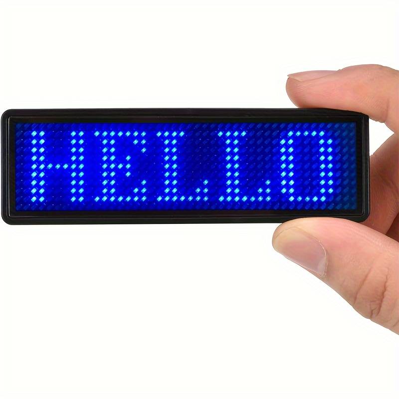 INFOMATIC Mini Sign or Name Tag with Programmable Animated Graphics and Text