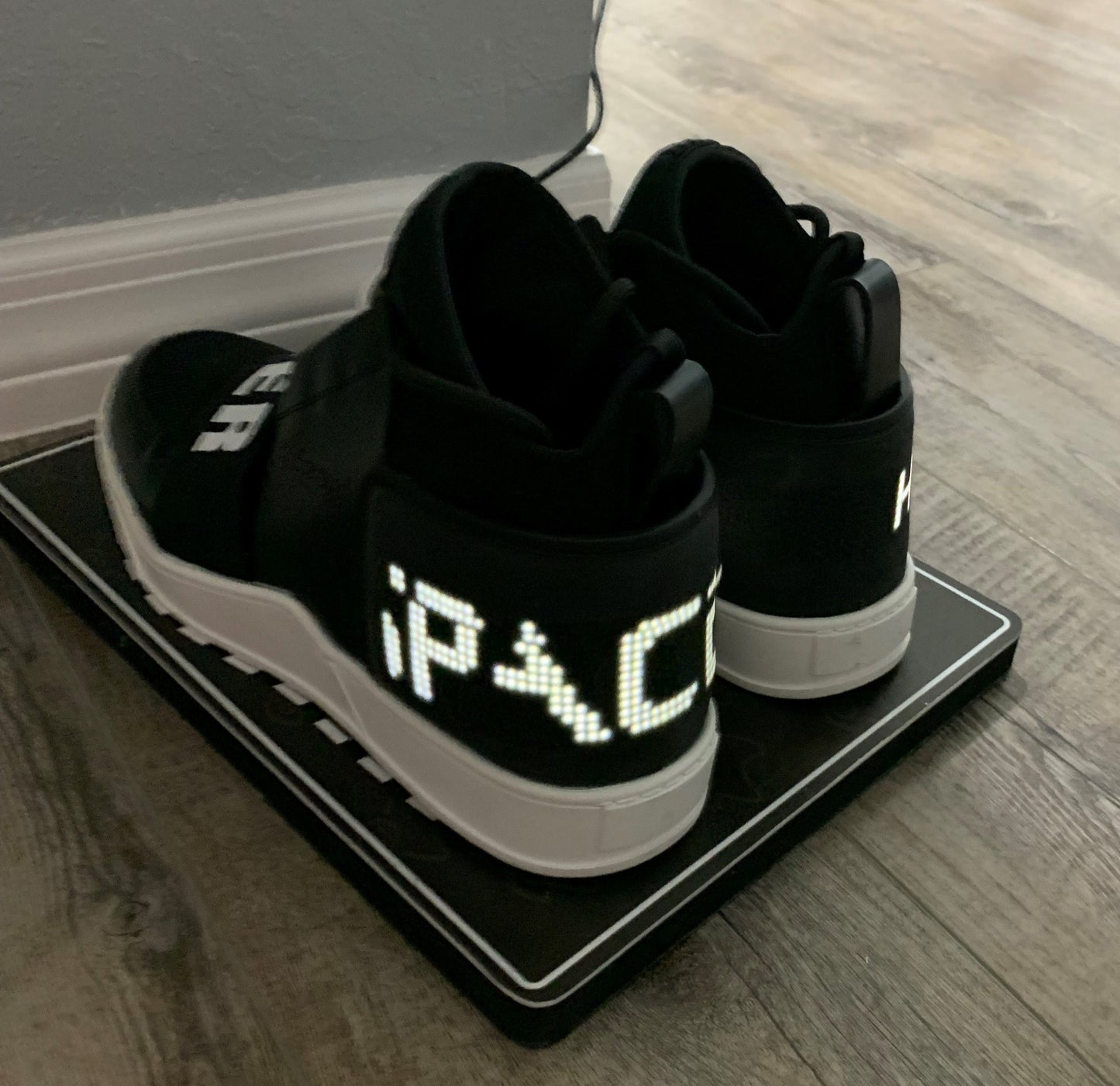 TREADS Limited Edition Designer Sneakers with Programmable Animated Graphics and Text