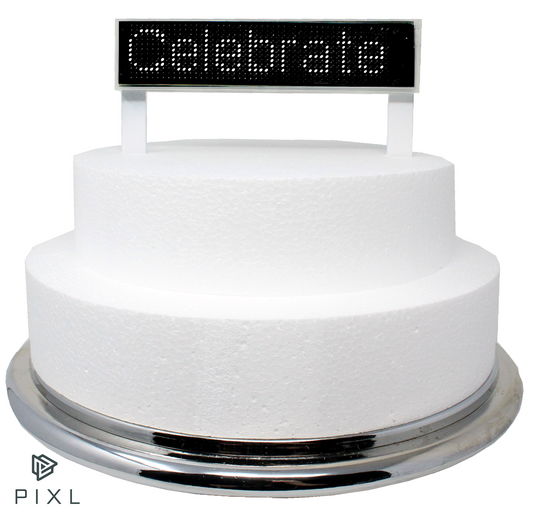 CELEBRATION Cake Topper with Programmable Animated Graphics and Text